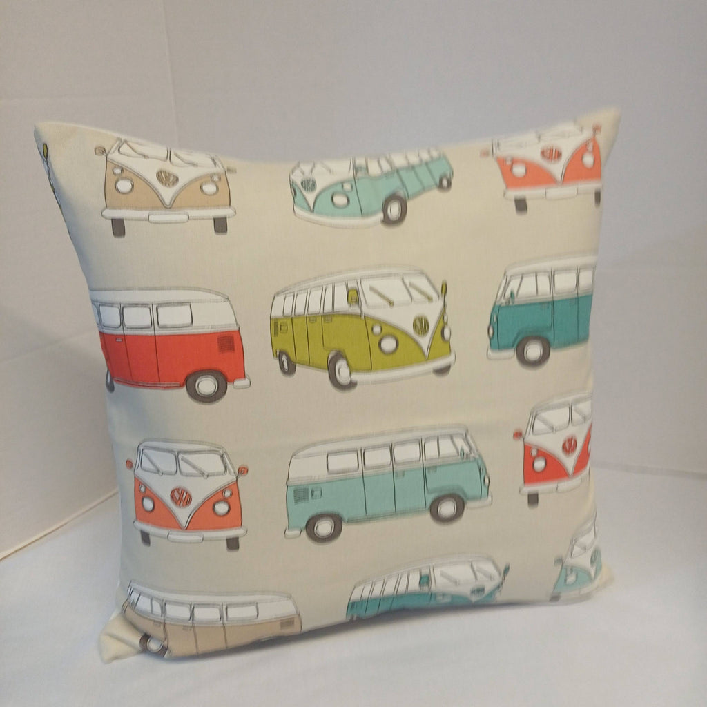 Official VW Camper Van Multi-Coloured Cushion Cover 40cm x 40cm