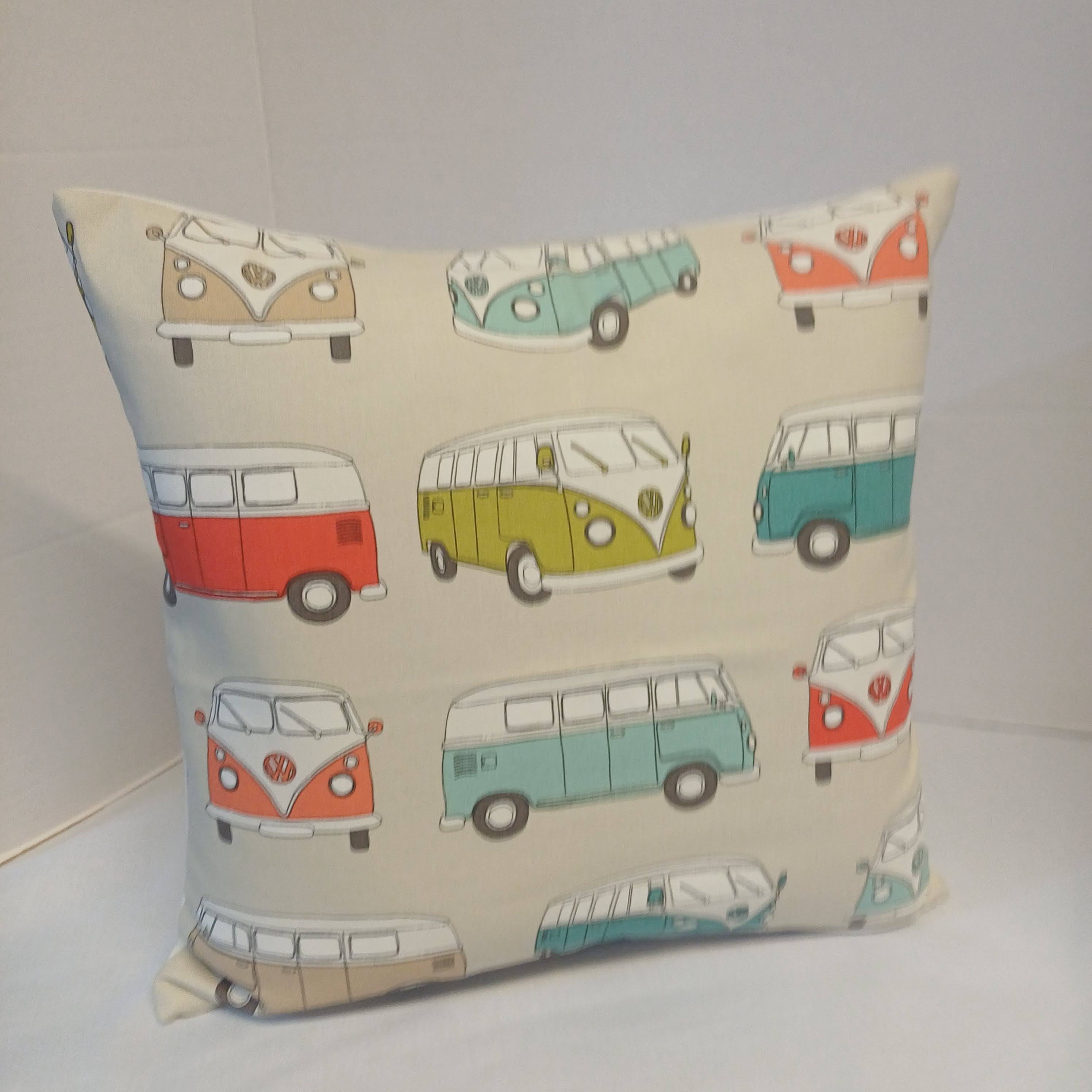 Official VW Camper Van Multi-Coloured Cushion Cover 40cm x 40cm