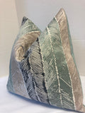 Harlequin Walchia  Indigo Sky Shell Cushion Cover 40cm - 16 Teal/Ink Blue New