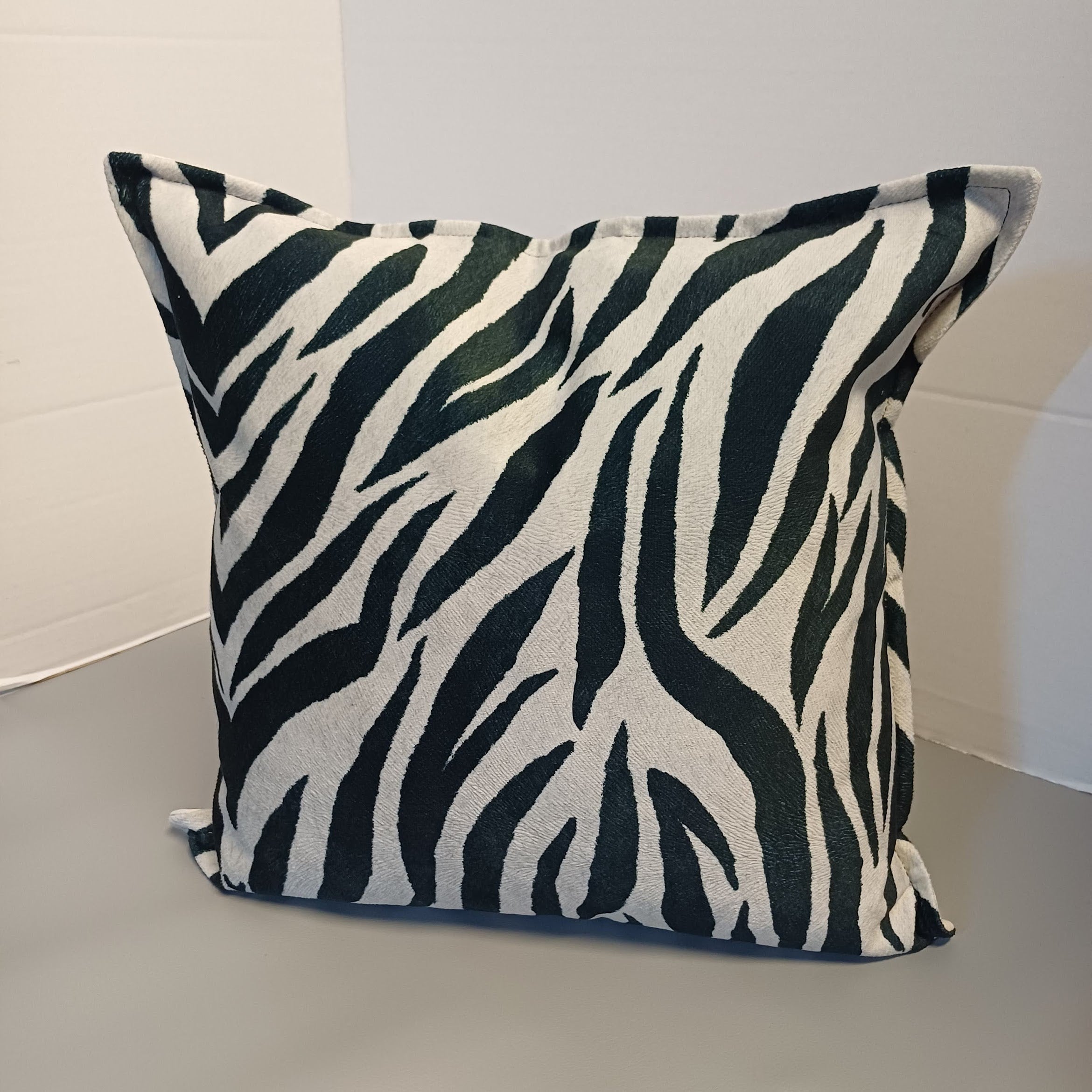 Zebra cushion luxury printed velvet cushion cover 40x40cm