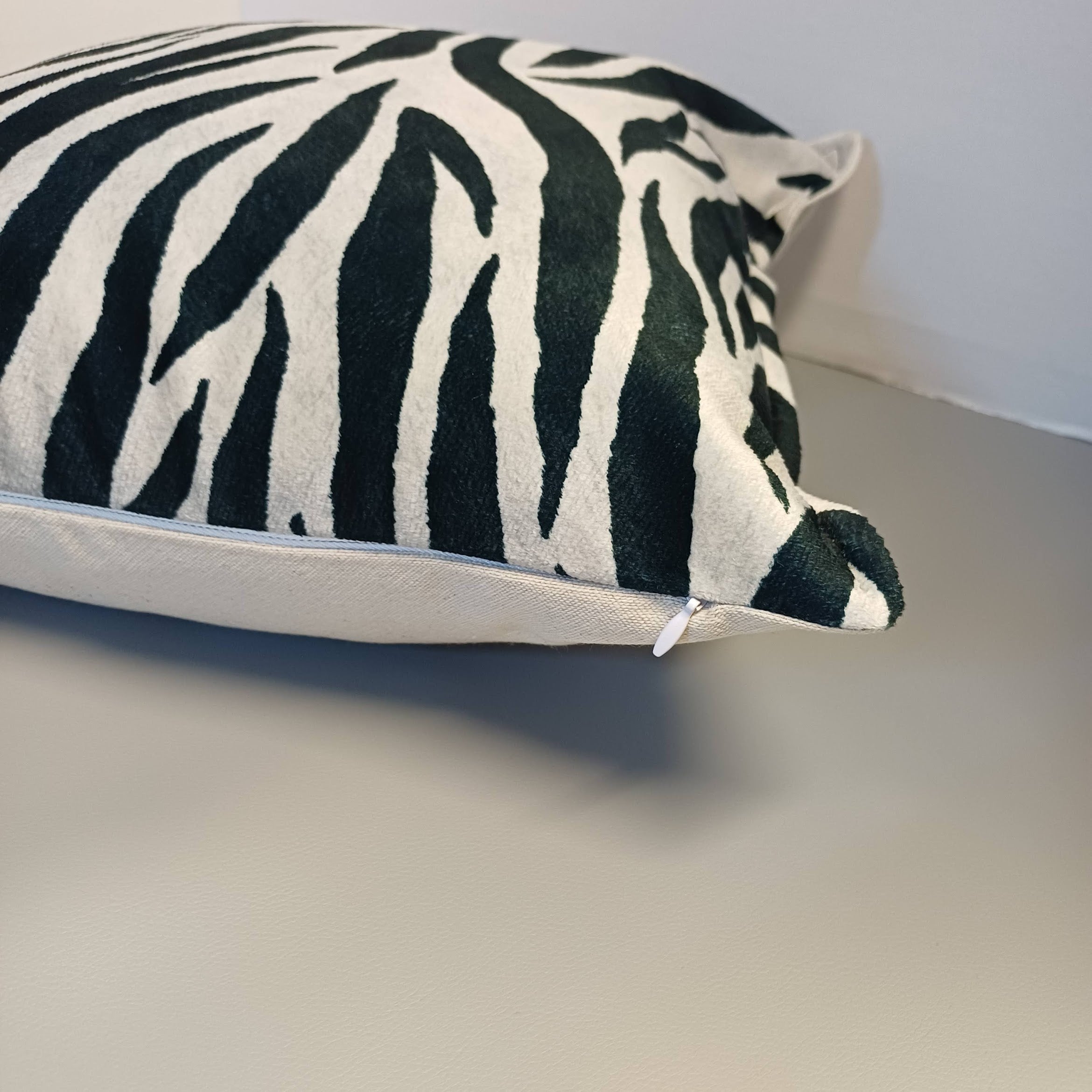 Zebra cushion luxury printed velvet cushion cover 40x40cm