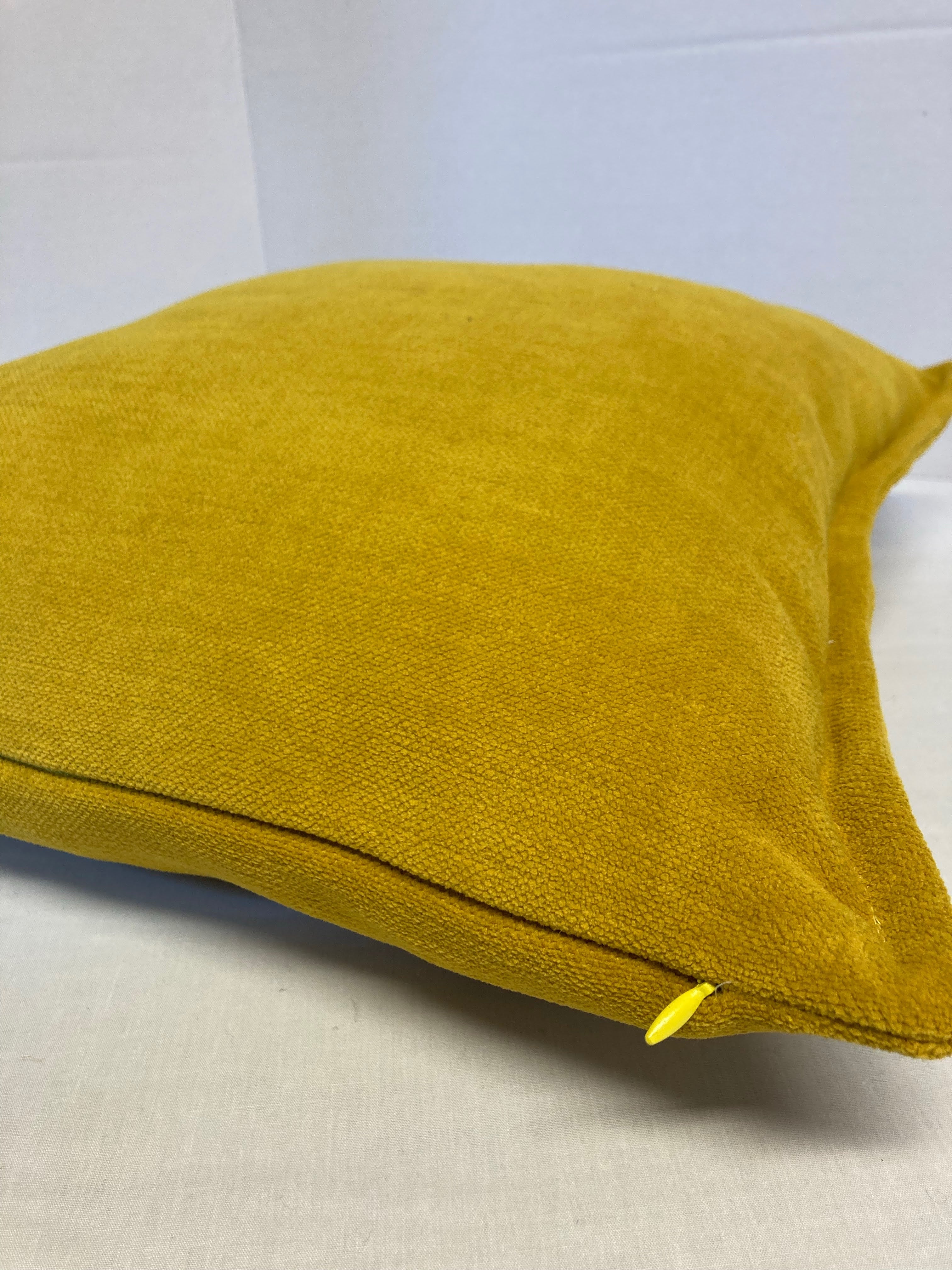 John Lewis Bright Yellow Luxury Velvet Cushion Cover 40x40cm