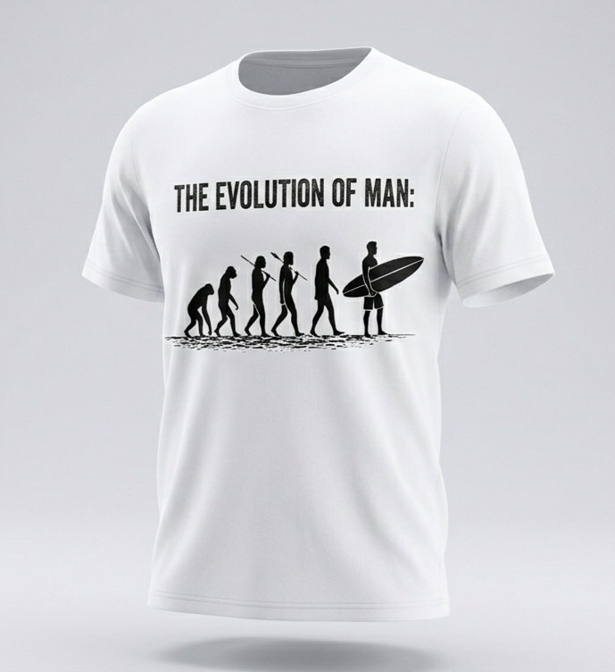 Evolution of Man to VW Campervan T-Shirt