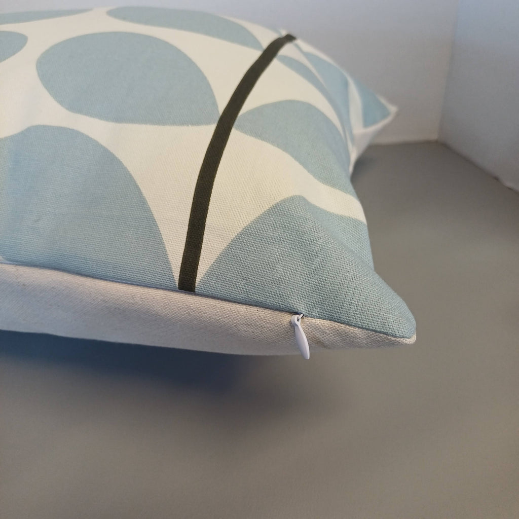 Baby Blue Large Stem Cushion Cover | 40x40cm