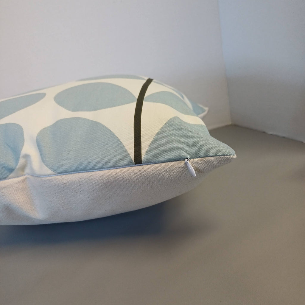 Baby Blue Large Stem Cushion Cover | 40x40cm