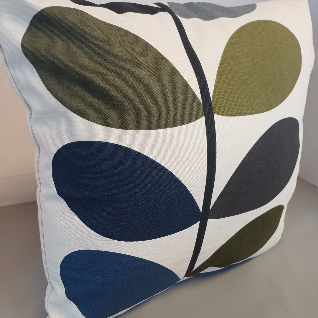 Orla Kiely Multicolored Large stem Fabric 40cmx40cm Cushion cover classic Scandinavian Styling
