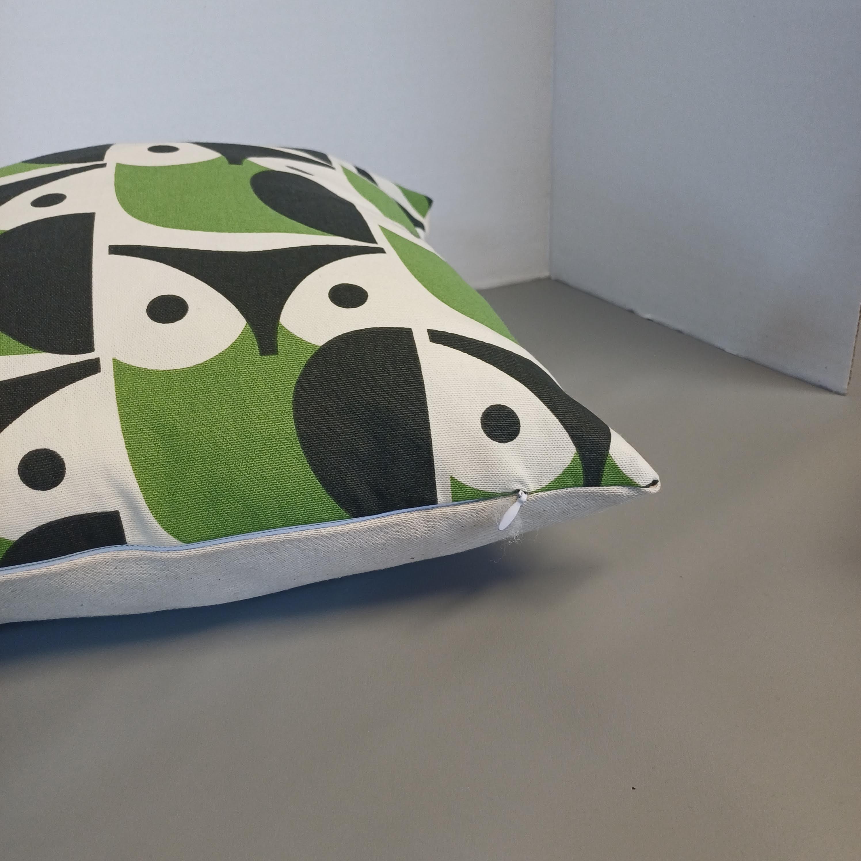 Handmade Orla Kiely designer Owl Print Cushion Cover 40cm x 40cm