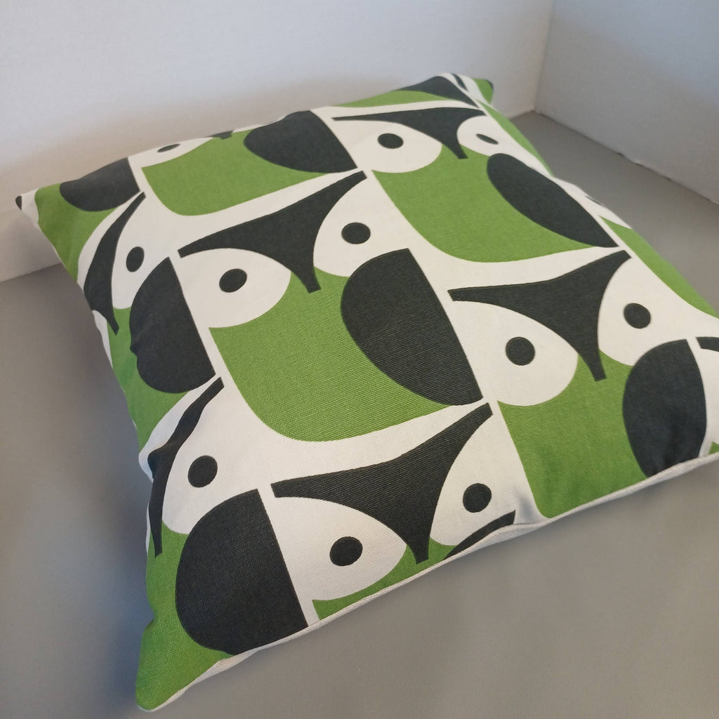 Handmade Orla Kiely designer Owl Print Cushion Cover 40cm x 40cm