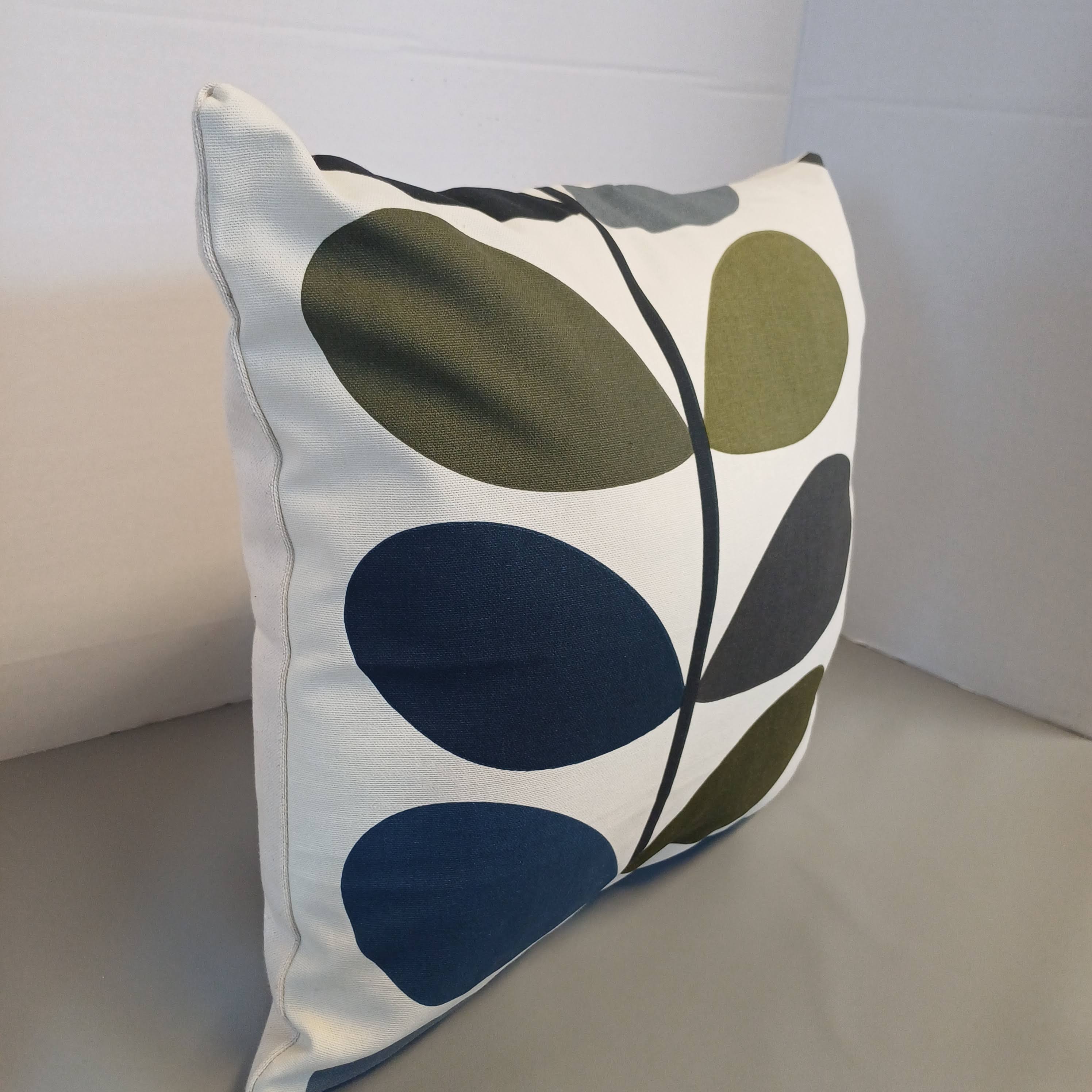 Orla Kiely Multicolored Large stem Fabric 40cmx40cm Cushion cover classic Scandinavian Styling