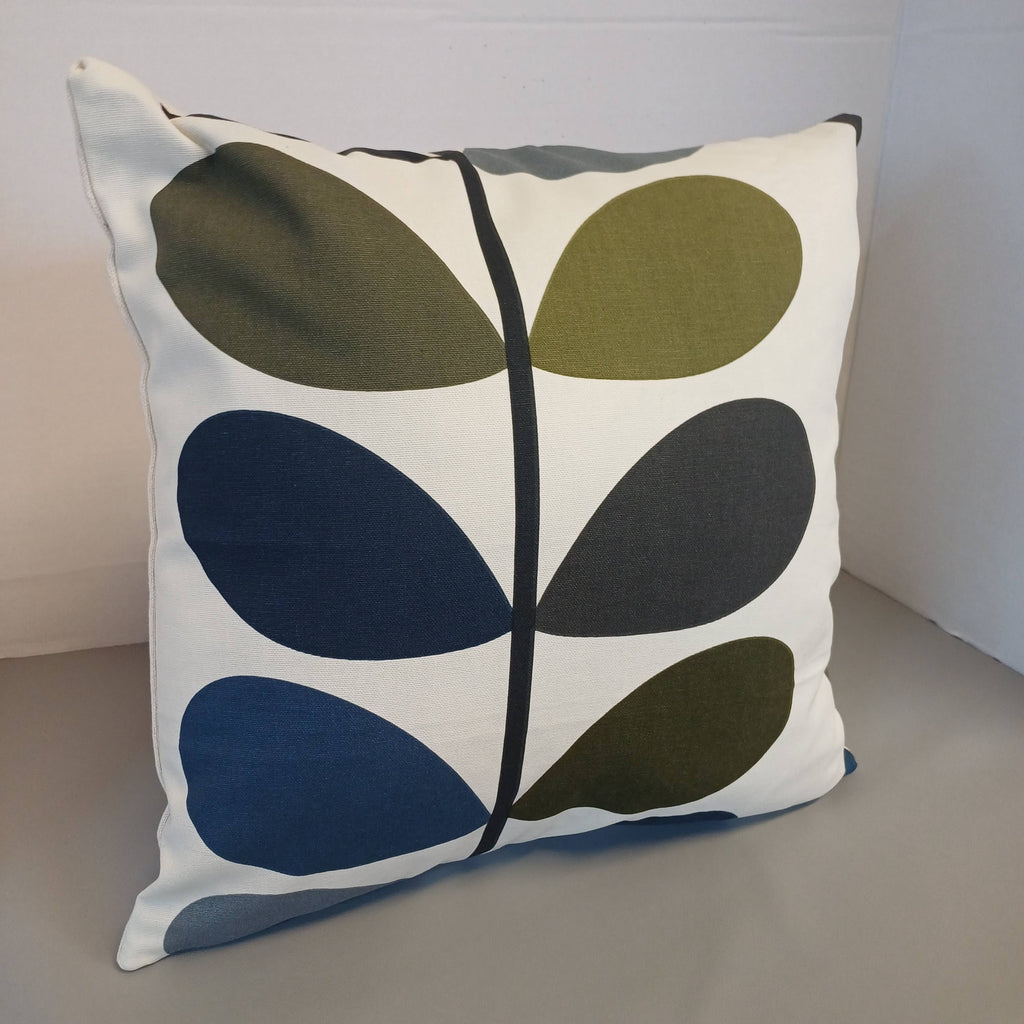 Orla Kiely Multicolored Large stem Fabric 40cmx40cm Cushion cover classic Scandinavian Styling