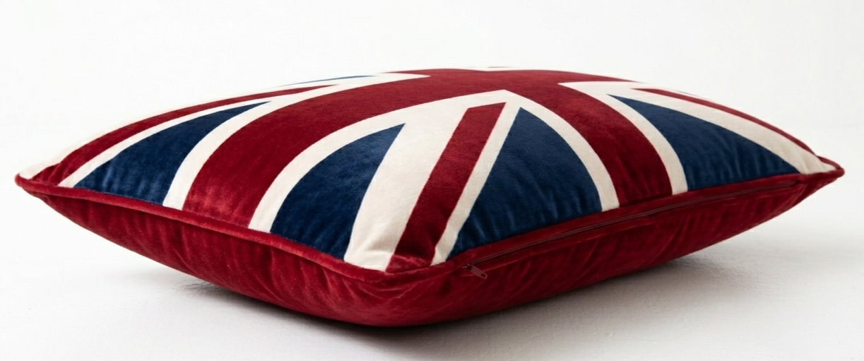 Handmade Union Jack Rectangular Cushion Cover 52cm x 32cm