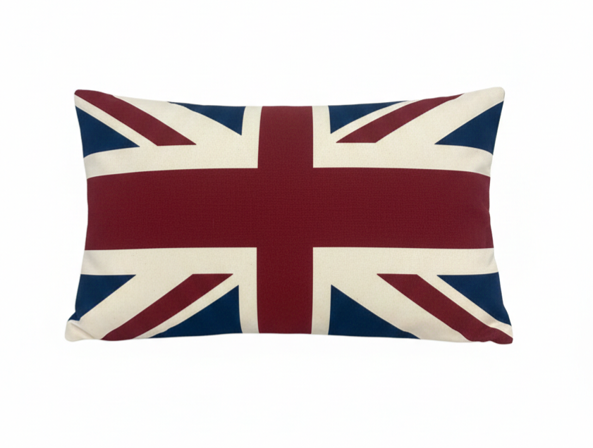 Handmade Union Jack Rectangular Cushion Cover 52cm x 32cm