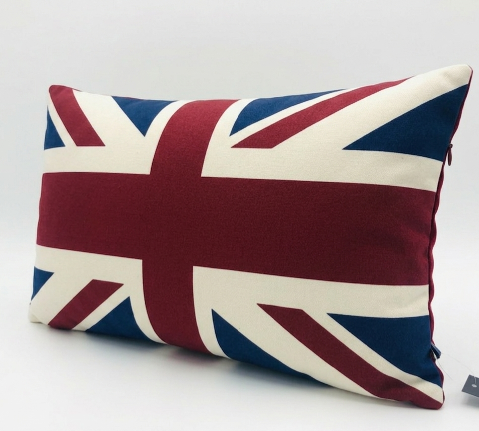 Handmade Union Jack Rectangular Cushion Cover 52cm x 32cm