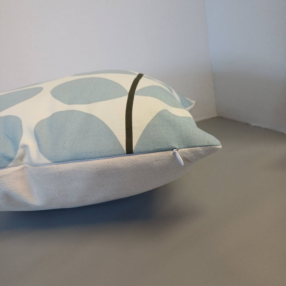 Baby Blue Large Stem Cushion Cover | 40x40cm - Cushions Galore