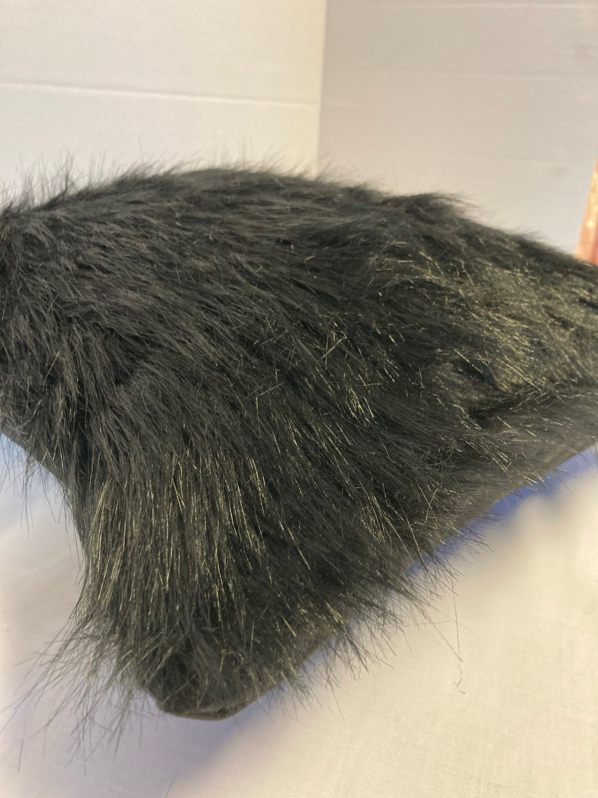 Black fur cushion - Cushions Galore