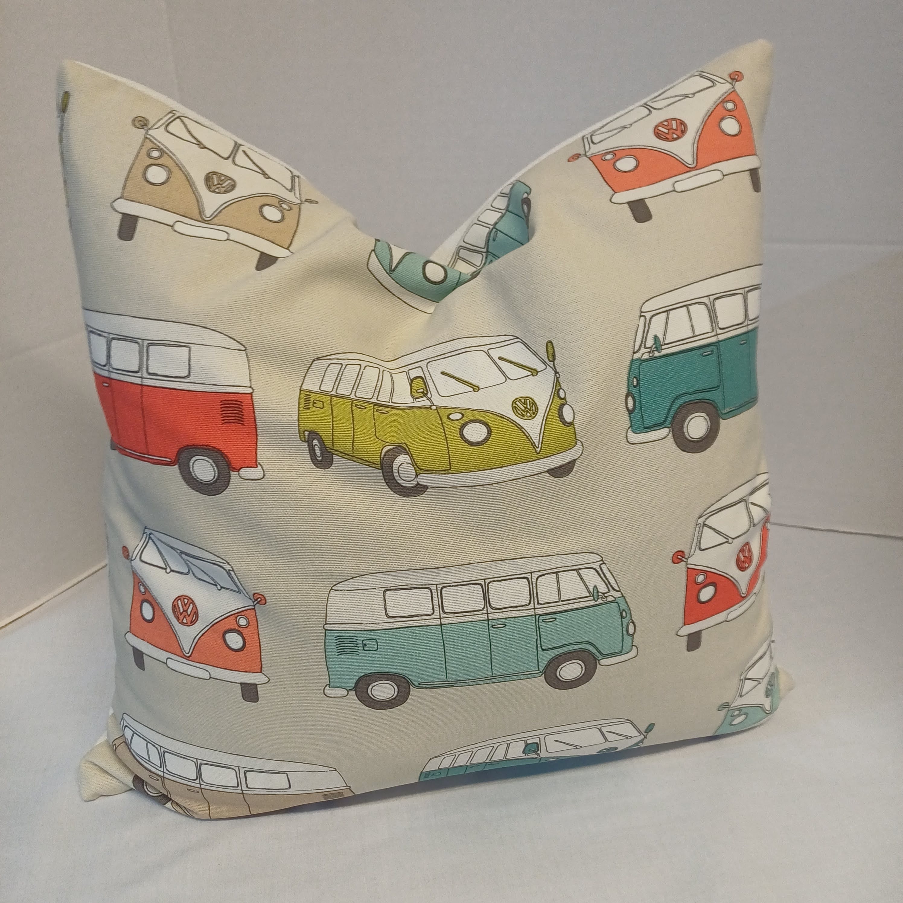Official VW Camper Van Multi-Coloured Cushion Cover 40cm x 40cm