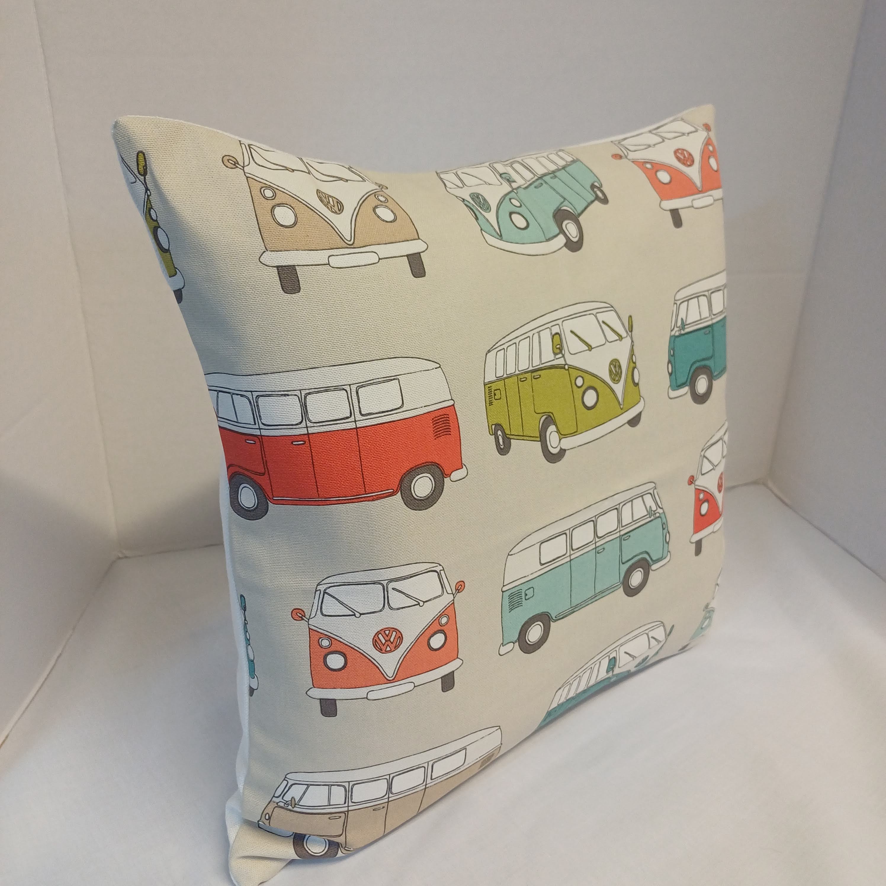 Official VW Camper Van Multi-Coloured Cushion Cover 40cm x 40cm