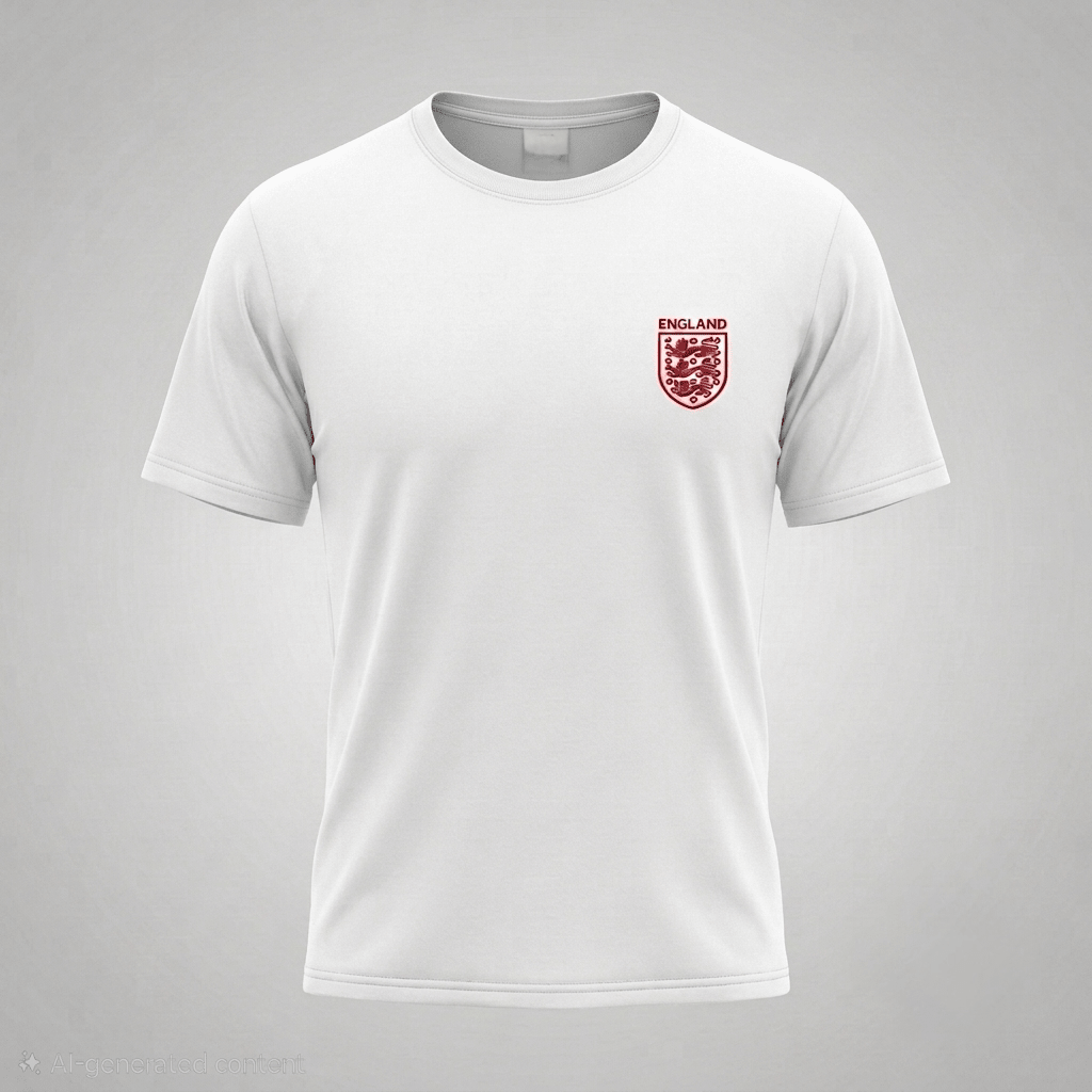 England 3 Lions Logo plain T-Shirt - Cushions Galore