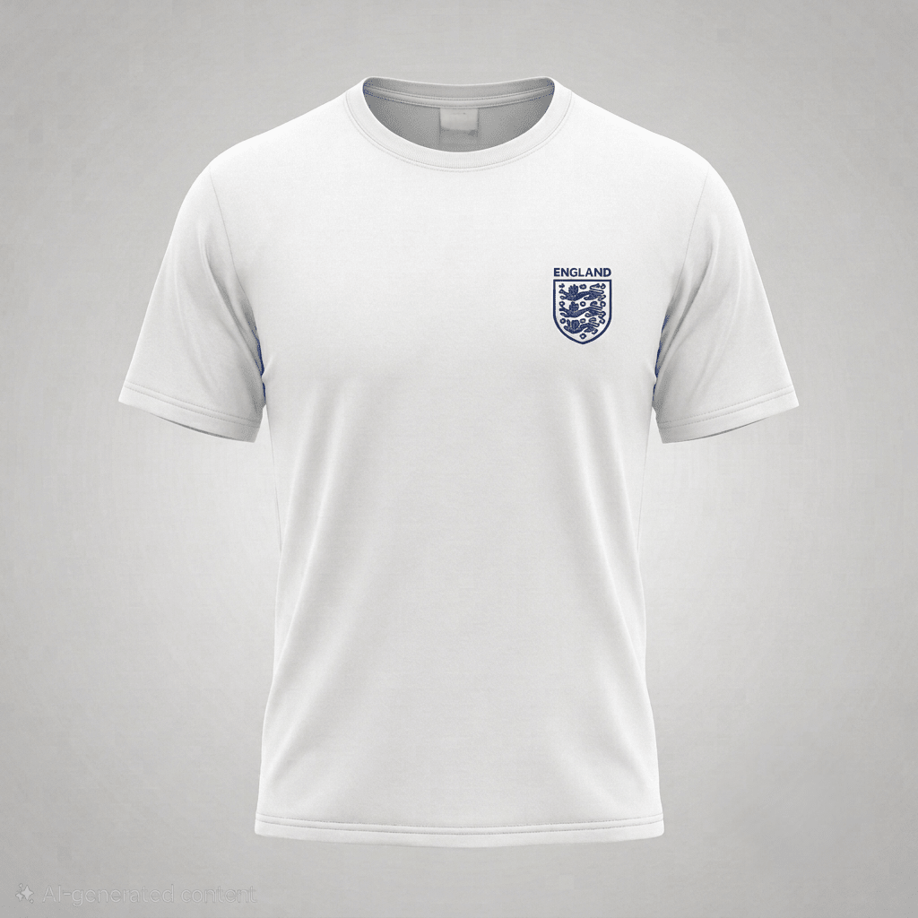 England 3 Lions Logo plain T-Shirt - Cushions Galore