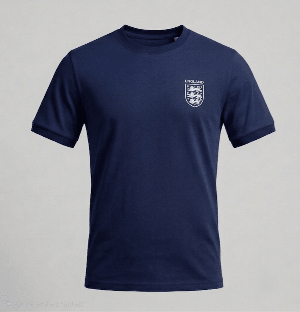 England 3 Lions Logo plain T-Shirt - Cushions Galore