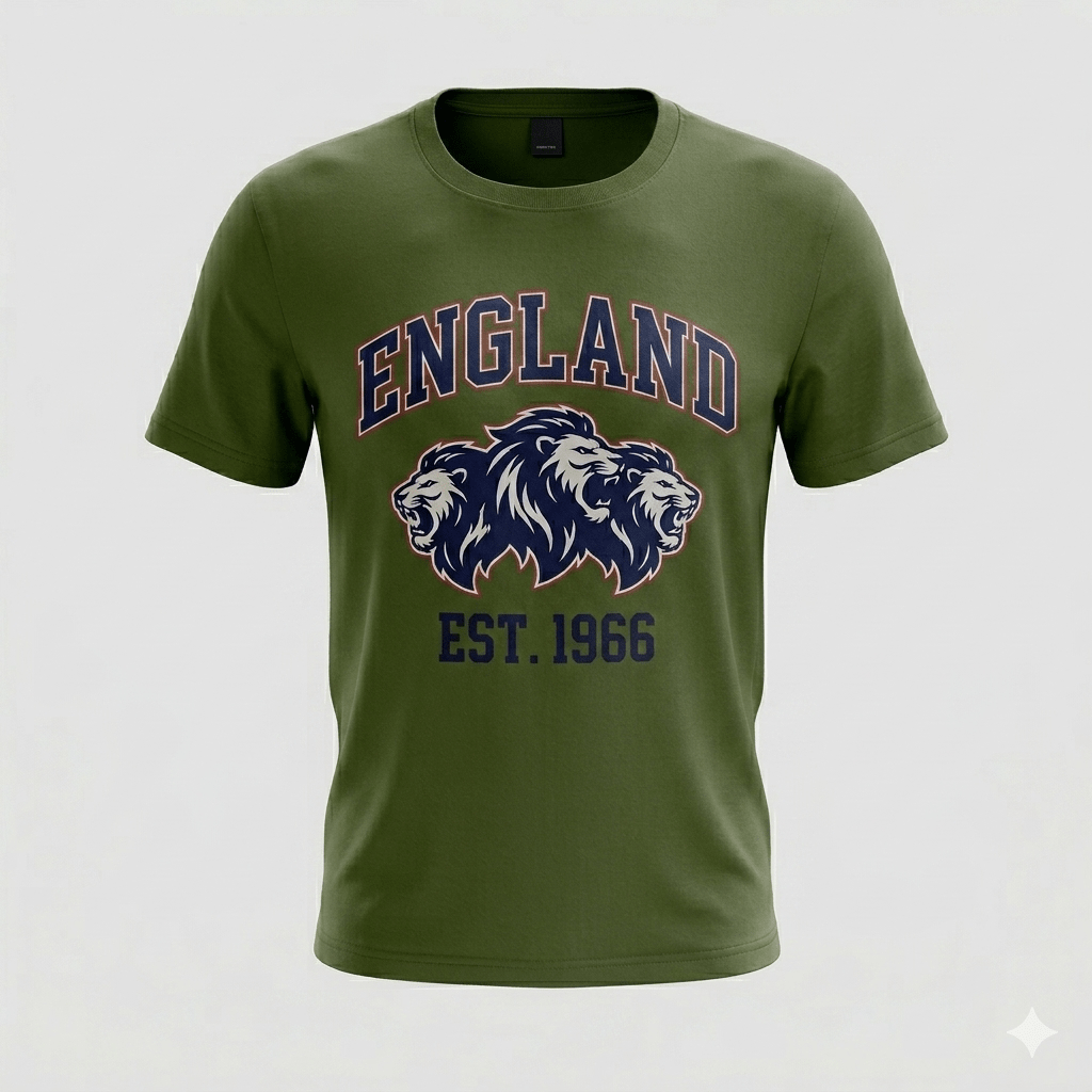 England Three Lions T-Shirt - Cushions Galore