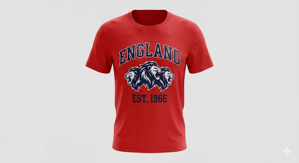 England Three Lions T-Shirt - Cushions Galore