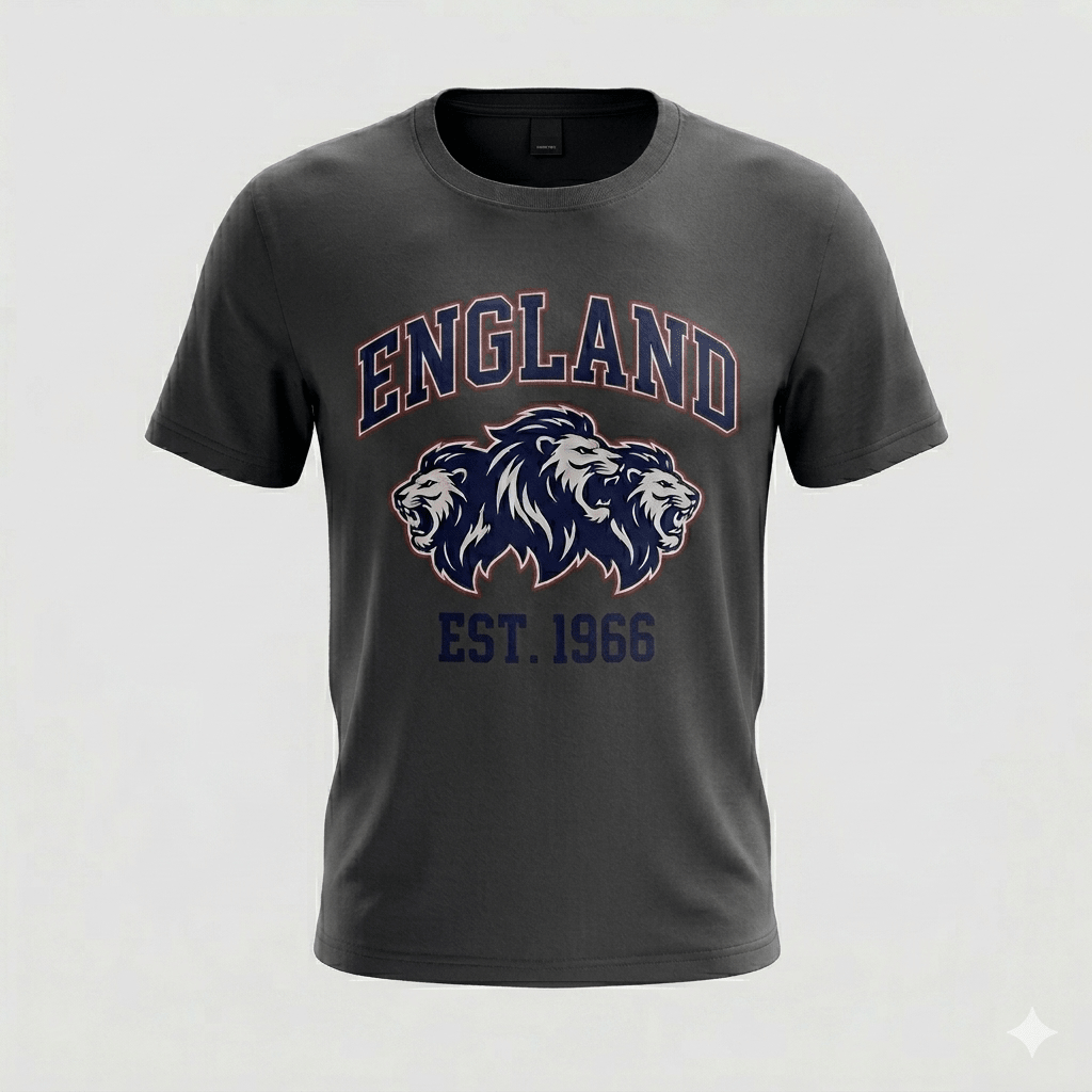 England Three Lions T-Shirt - Cushions Galore