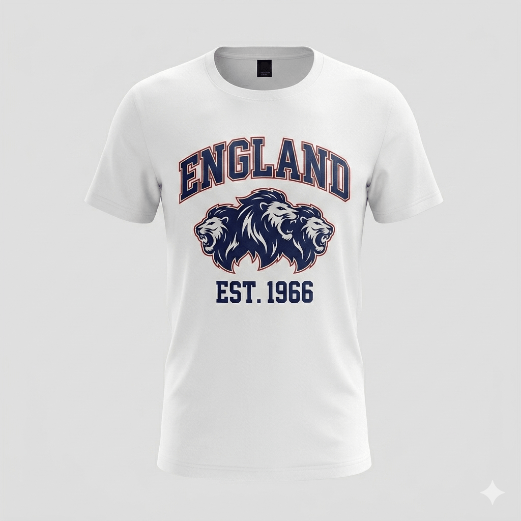 England Three Lions T-Shirt - Cushions Galore