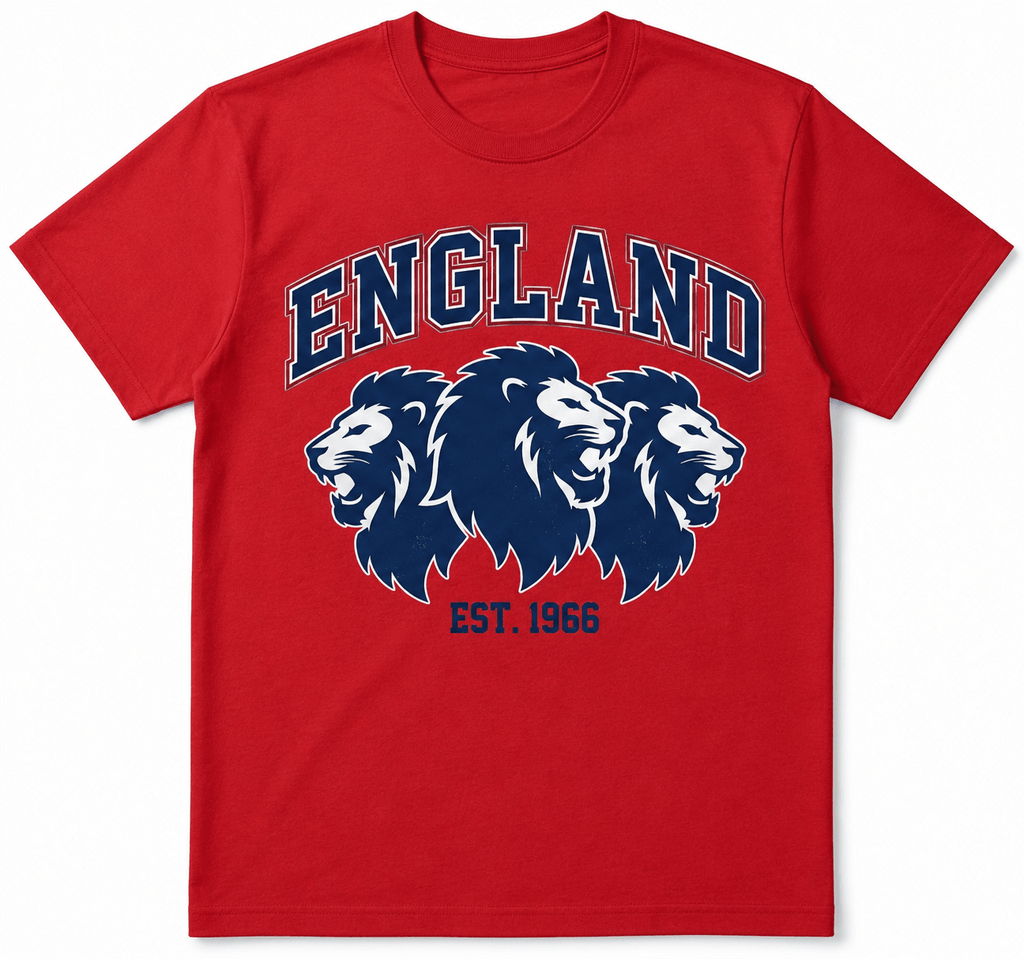 England Three Lions T-Shirt - Cushions Galore