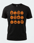 Halloween Pumpkin Graphic T-Shirt – Black or Orange - Cushions Galore