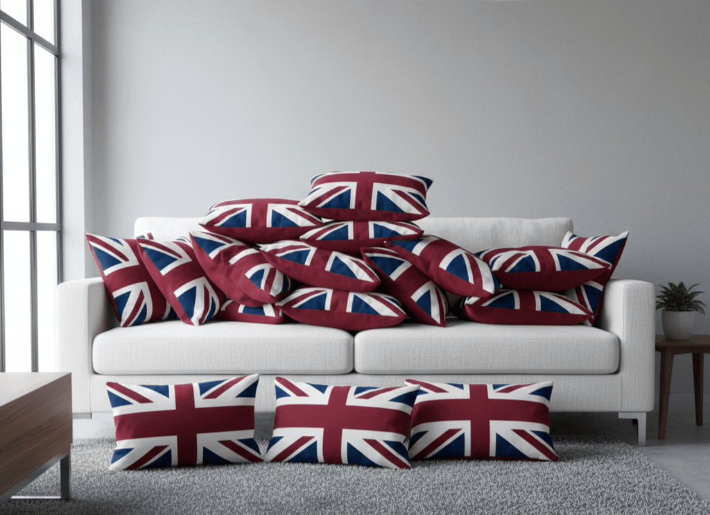 Handmade Union Jack Rectangular Cushion Cover 52cm x 32cm - Cushions Galore