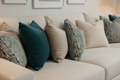 Harlequin Walchia Indigo Sky Shell Cushion Cover 40cm Teal/Ink Blue New - Cushions Galore