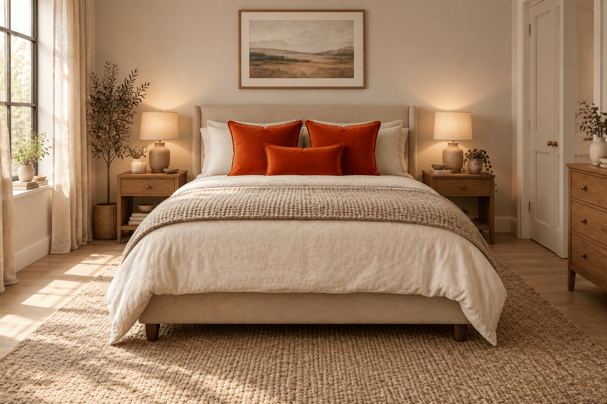 John Lewis Burnt Orange Velvet Cushion Cover - Cushions Galore