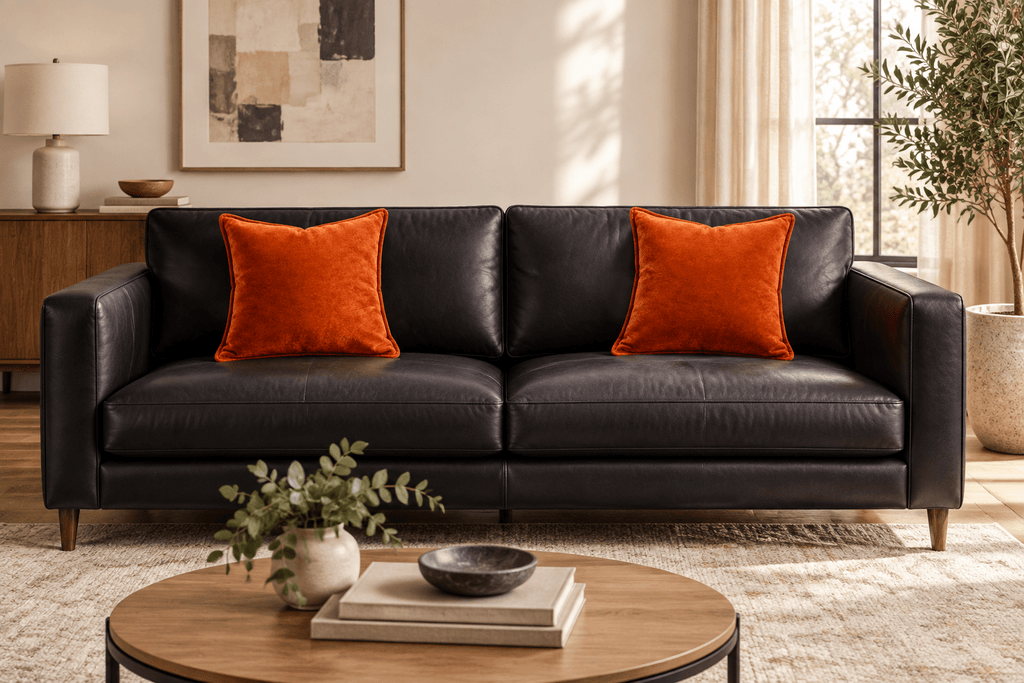 JOHN LEWIS burnt Orange/Tangerine velvet Statement cushion cover 40x40cm/ 45x45cm - Cushions Galore