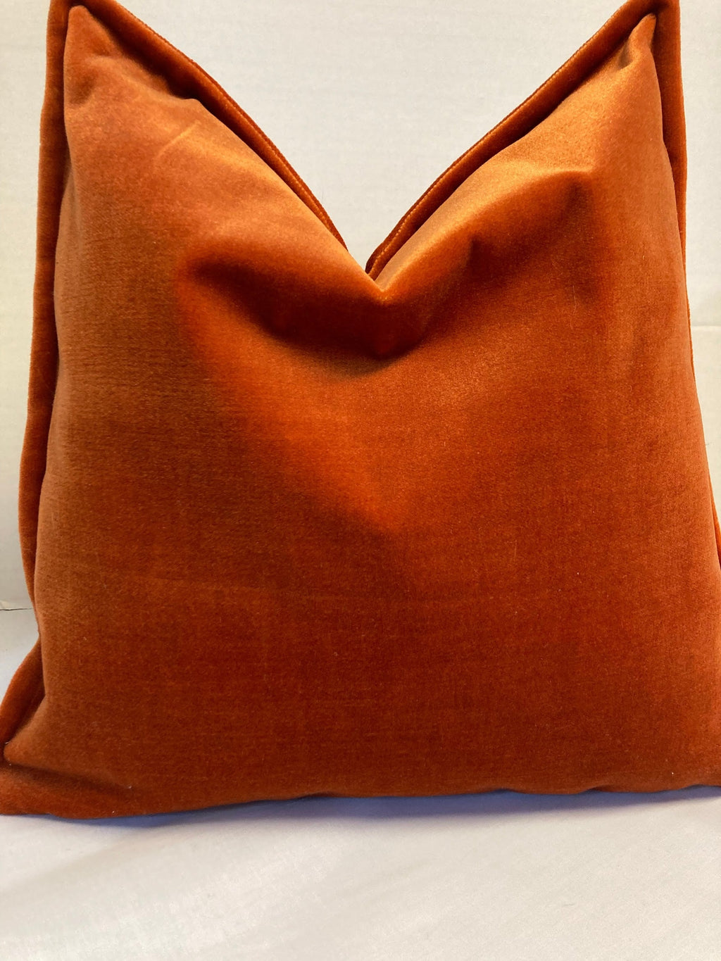 JOHN LEWIS burnt Orange/Tangerine velvet Statement cushion cover 40x40cm/ 45x45cm - Cushions Galore
