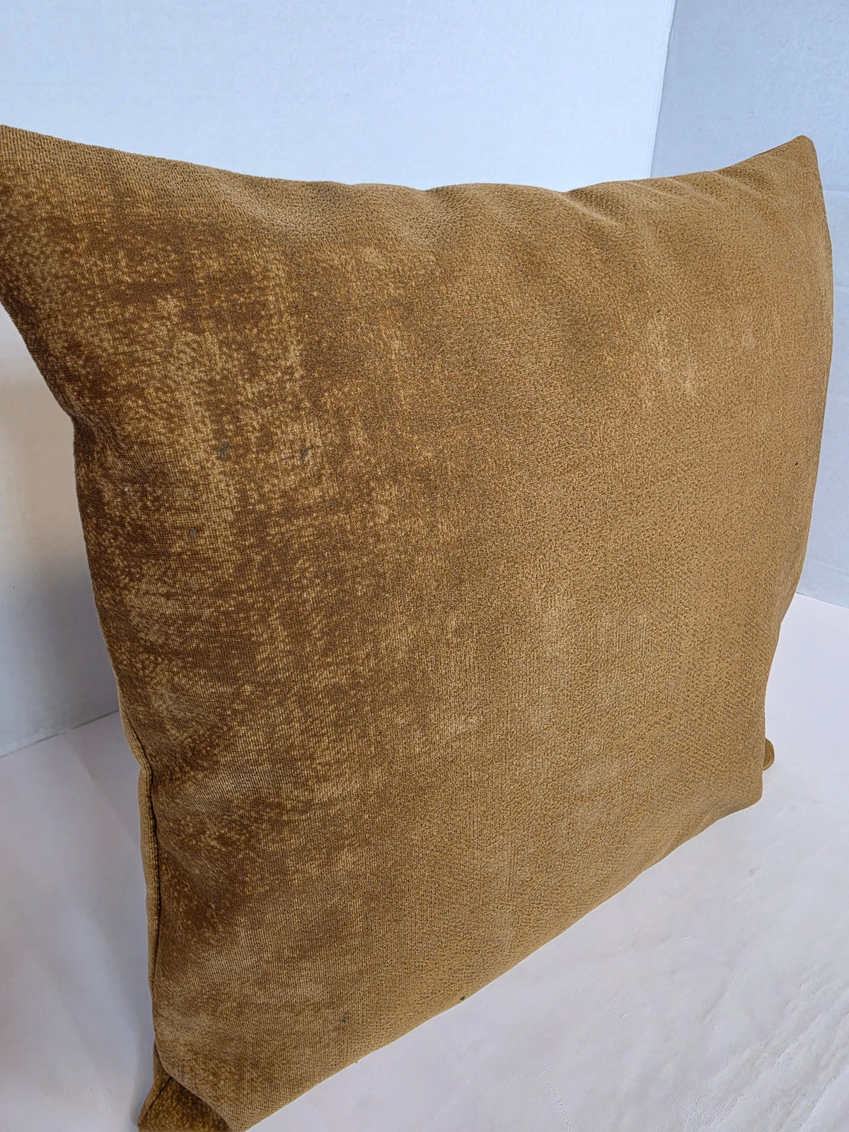 Luxury gold / Ochre Velvet Textured Cushion Cover 40cm x 40cm - Cushions Galore