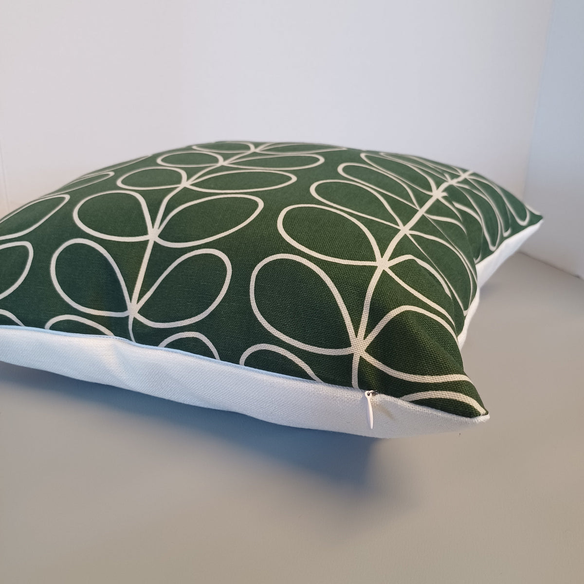 Orla Kiely Green Linier Stem 40cm x 40 cm designer cushion cover - Cushions Galore