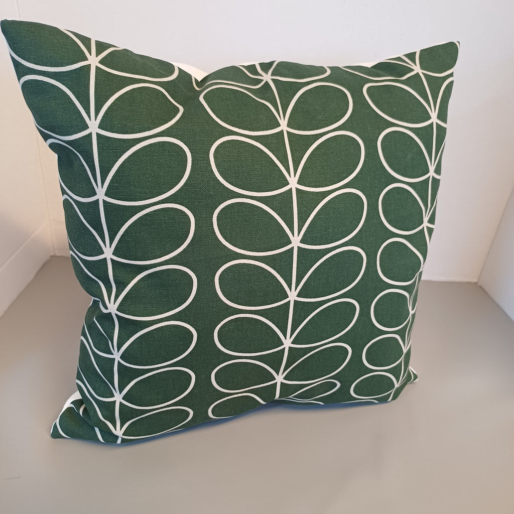 Orla Kiely Green Linier Stem 40cm x 40 cm designer cushion cover - Cushions Galore