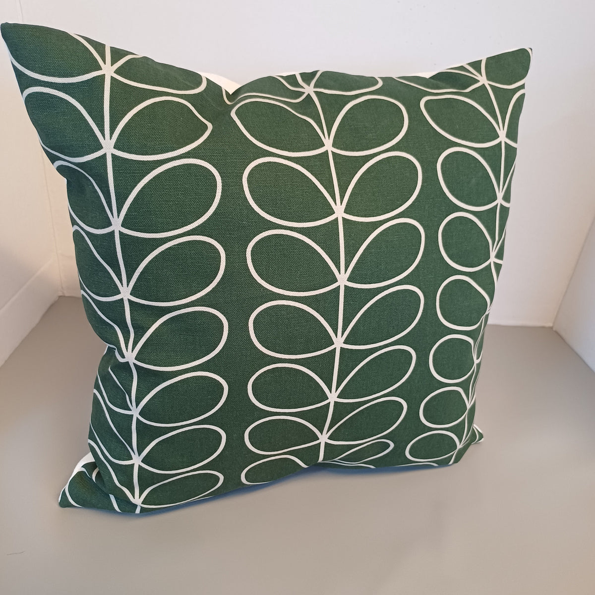 Orla Kiely Green Linier Stem 40cm x 40 cm designer cushion cover - Cushions Galore