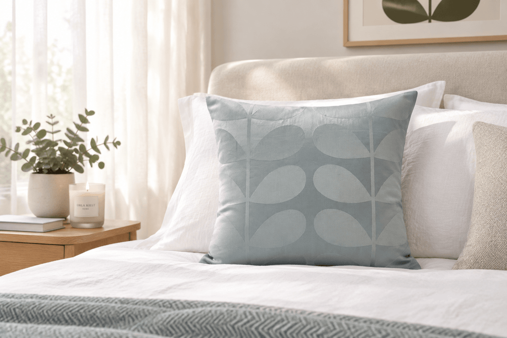 Orla Kiely large Stem classic jacquard 40 cm x 40cm cushion cover - Cushions Galore
