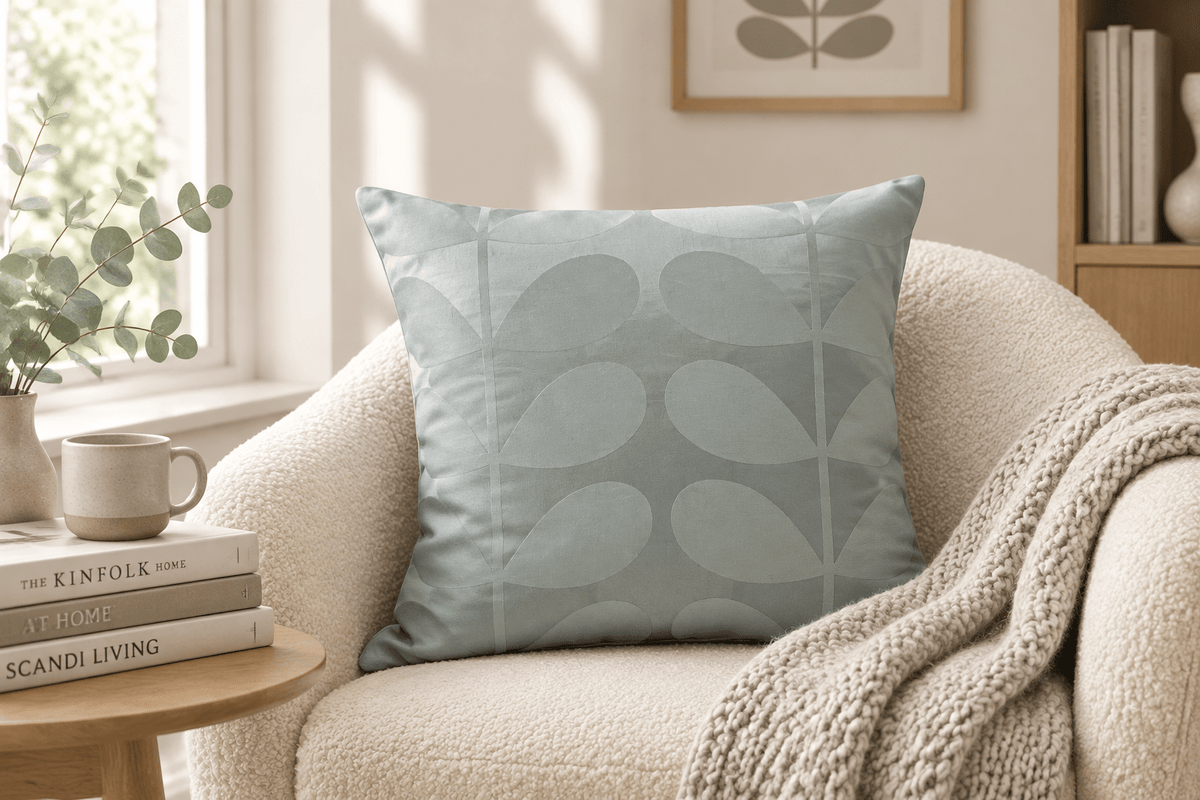 Orla Kiely large Stem classic jacquard 40 cm x 40cm cushion cover - Cushions Galore