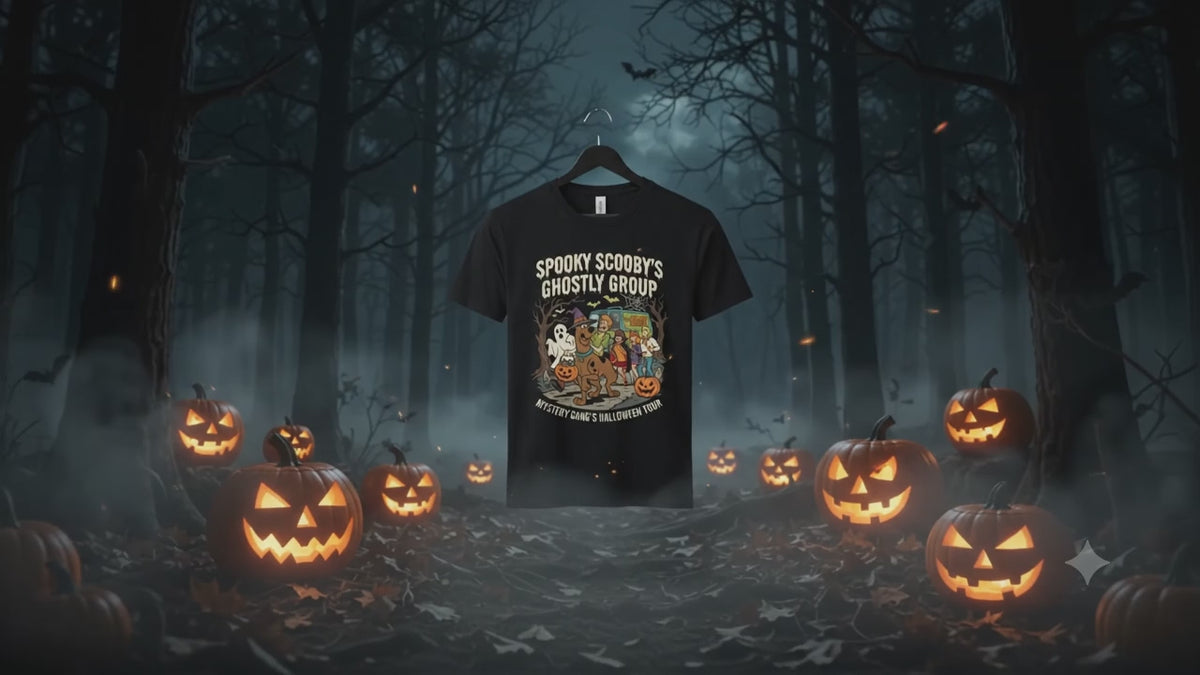 Halloween Pumpkin Face T-Shirt – Orange or Black