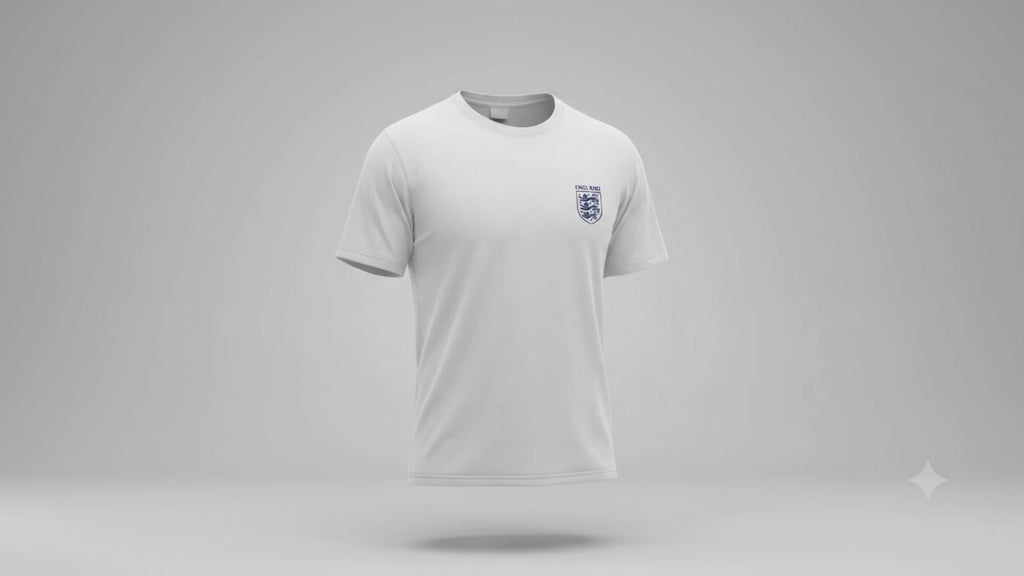 England 3 Lions plain Solid colour T-Shirt with Classic logos