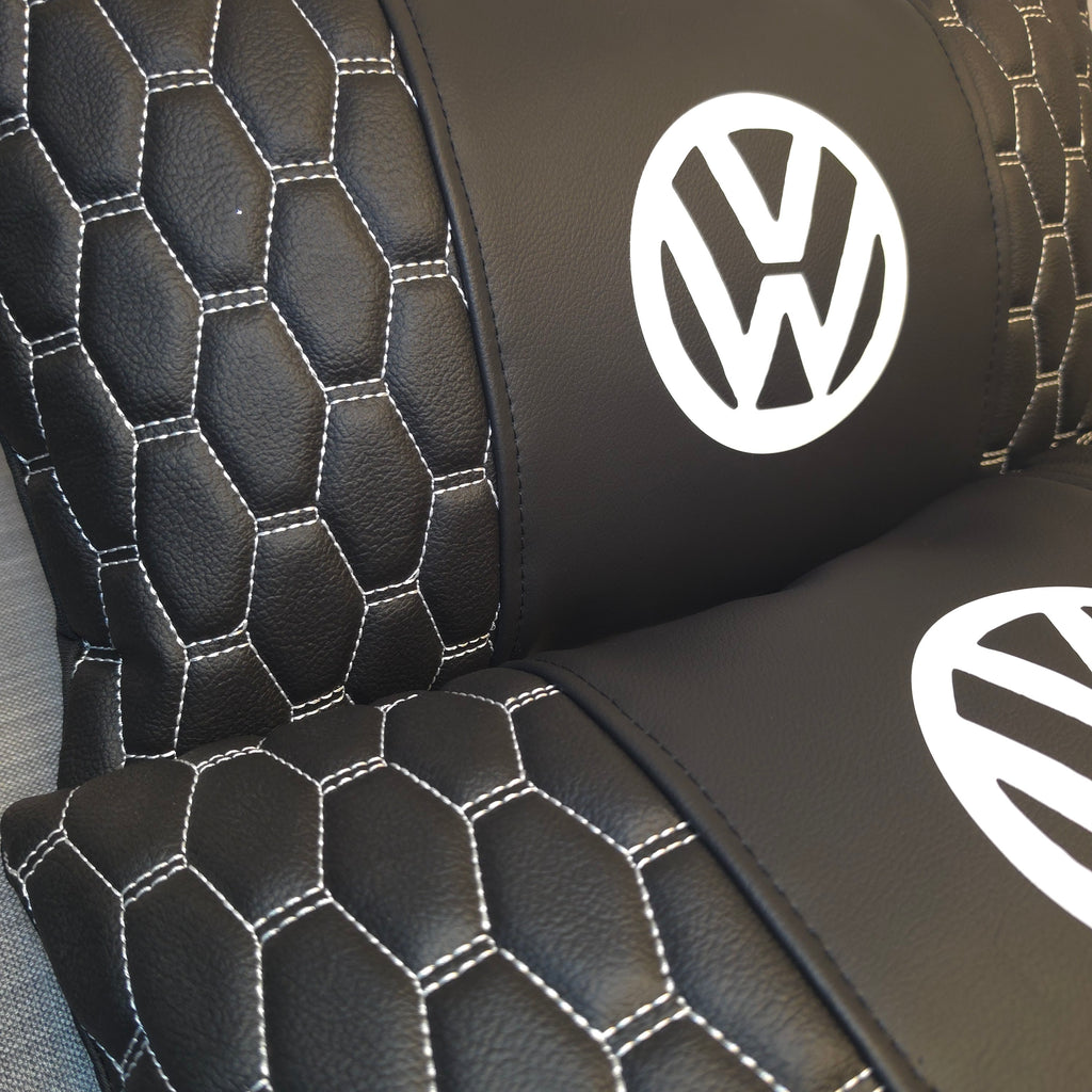 Luxury Black Campervan Cushion Cover with Logo