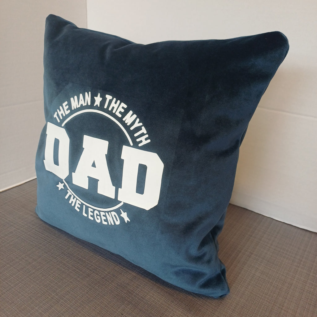 Fathers day Velvet cushion cover (The man The myth The Legend) Classic...