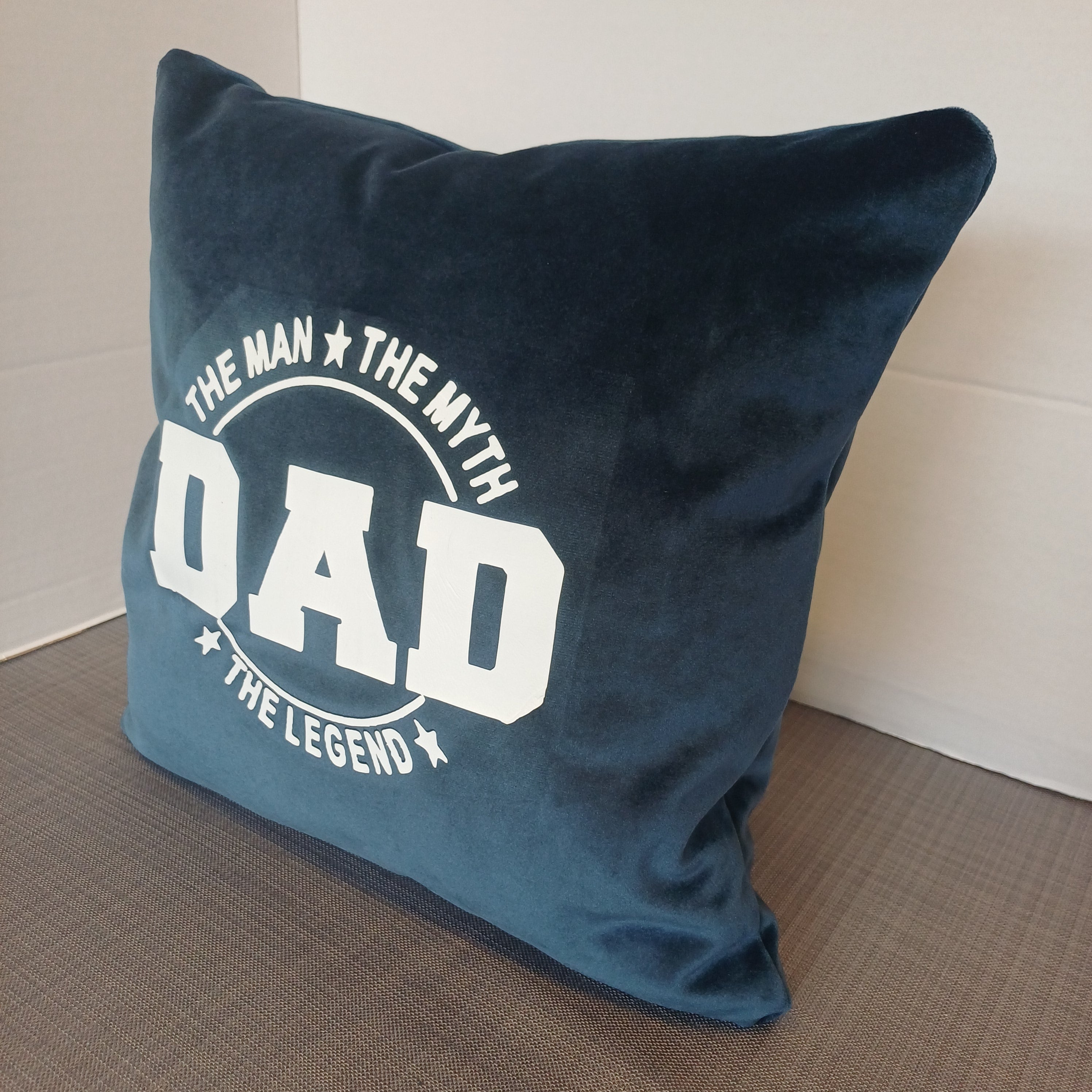 Fathers day Velvet cushion cover (The man The myth The Legend) Classic...