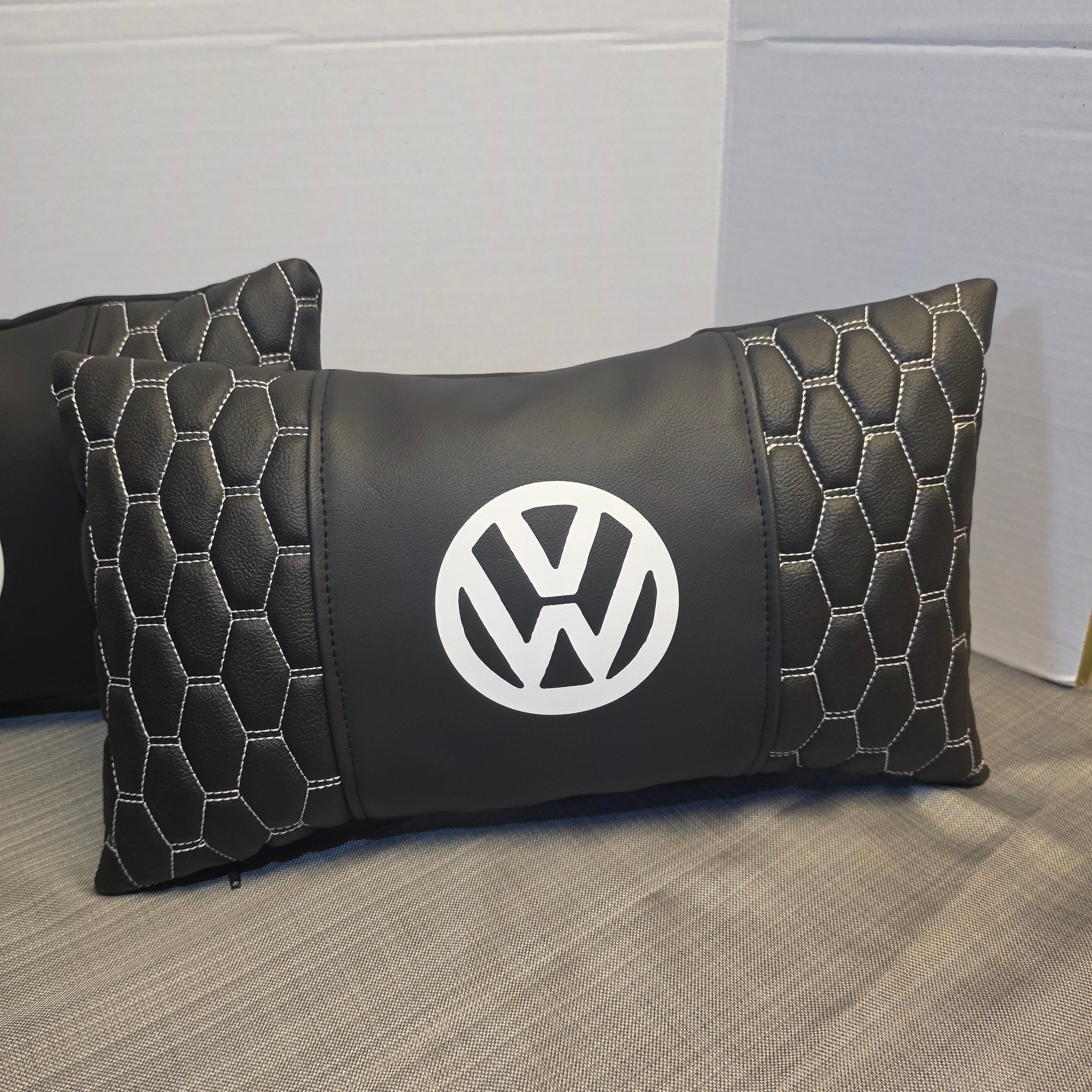 Luxury Black Campervan Cushion Cover with Logo