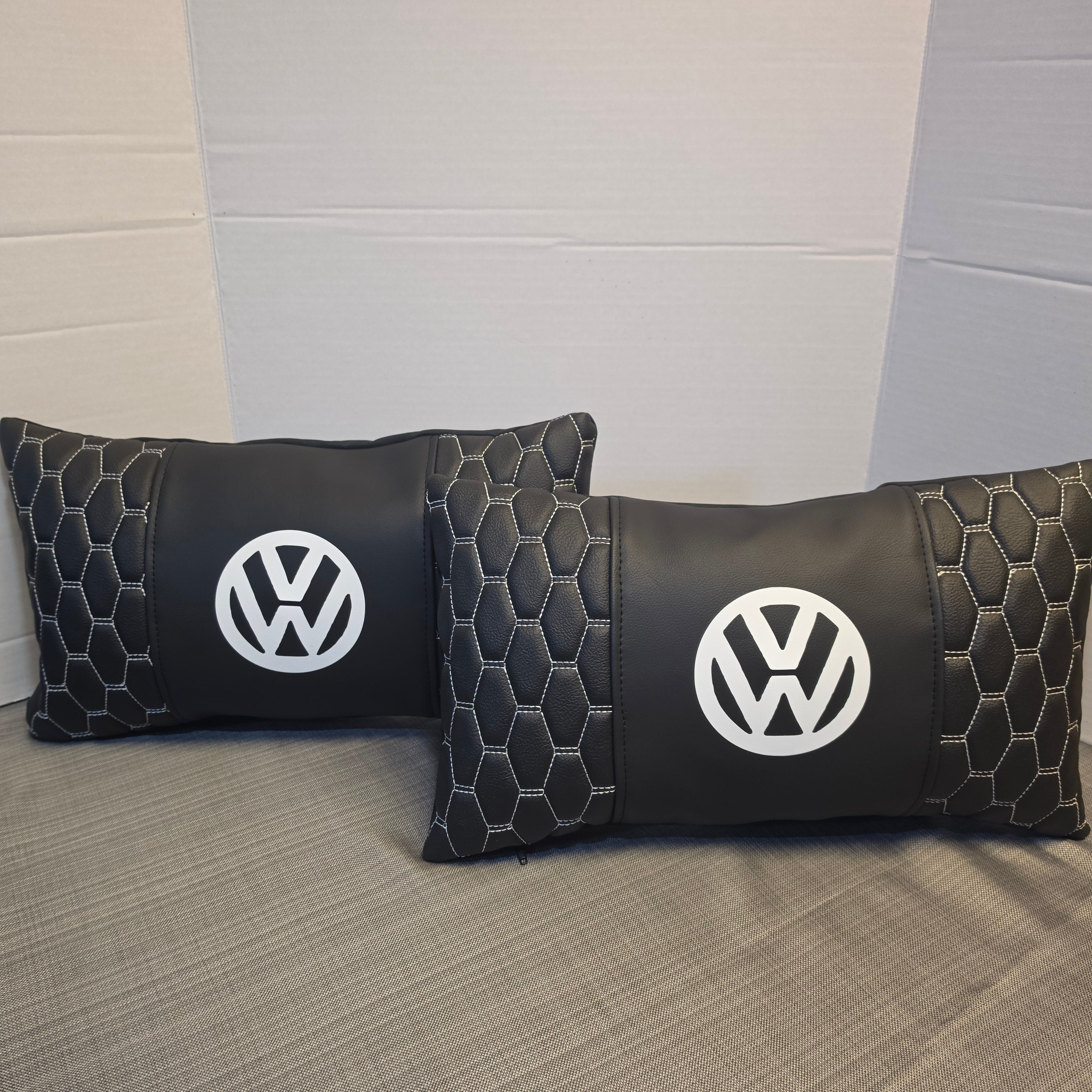 Luxury Black Campervan Cushion Cover with Logo