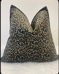 Harlequin designer velvet in leopard print 40x 40 cm cushion cover