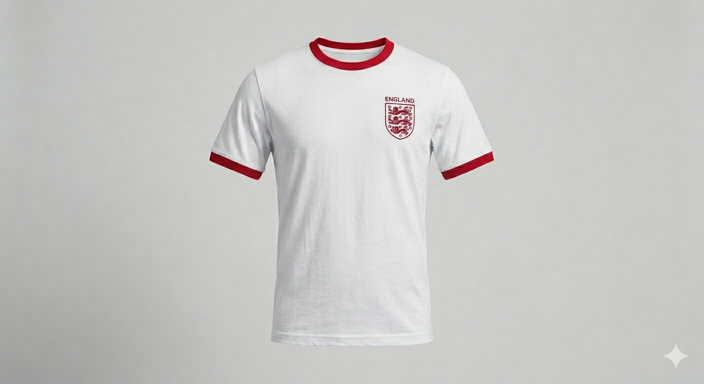 England T-Shirt — 3 Lions Logo